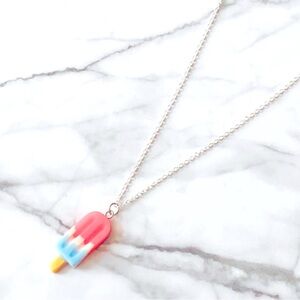 New Popsicle Ice Cream Necklace Fun Summer Novelty Party Gift Various Colours